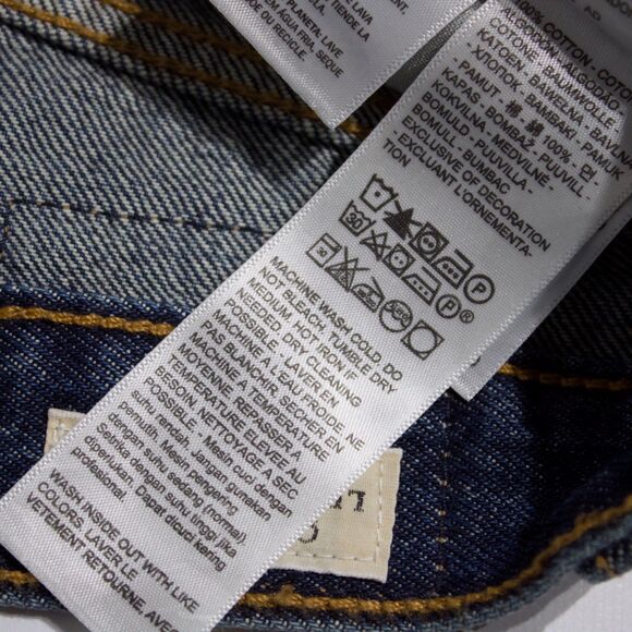 NWT $69.50 Levi's Premium Rolled '80s Mom Shorts Dark Wash Women Size 26 (B5) - Picture 11 of 16